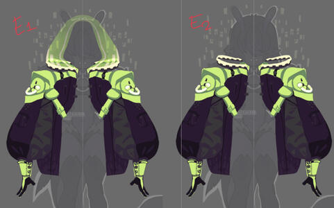 sci-fi jacket design commissioned by client. character not mine made in art studio pro