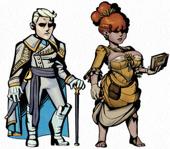 Darkest dungeon inspired designs made in art studio pro